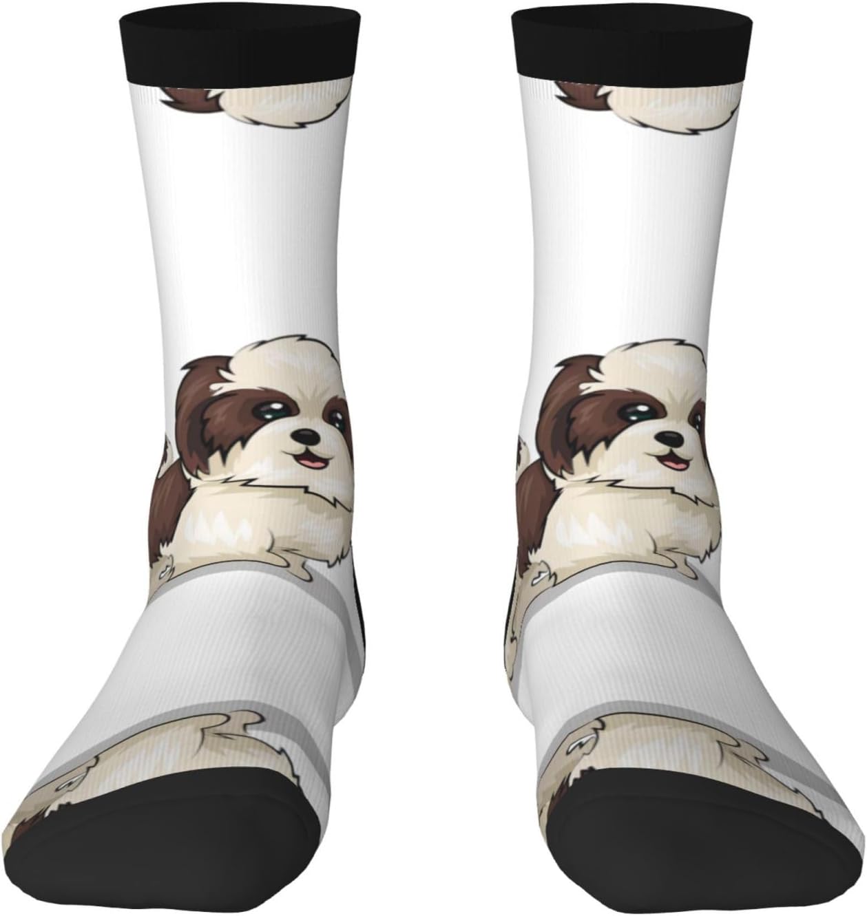 Chaussettes: hauteur mi-mollet, respirant, blanc