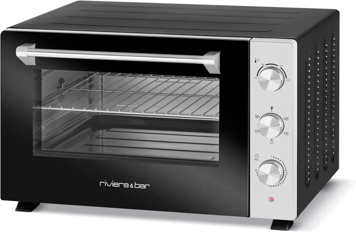 Four Compact Riviera & Bar 30L, 1500W - 5 Fonctions de Cuisson - Noir Mat