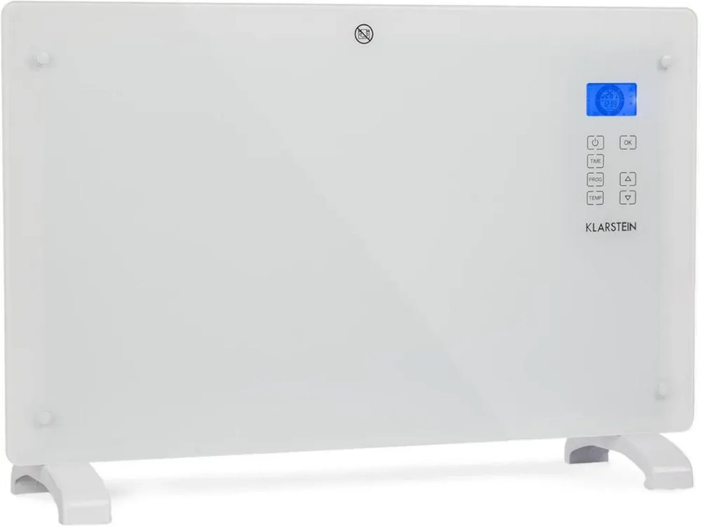 Radiateur Électrique Klarstein 2000W, Éco-énergétique et Silencieux, Murale ou Mobile, Idéal pour Maison et Salle de Bain