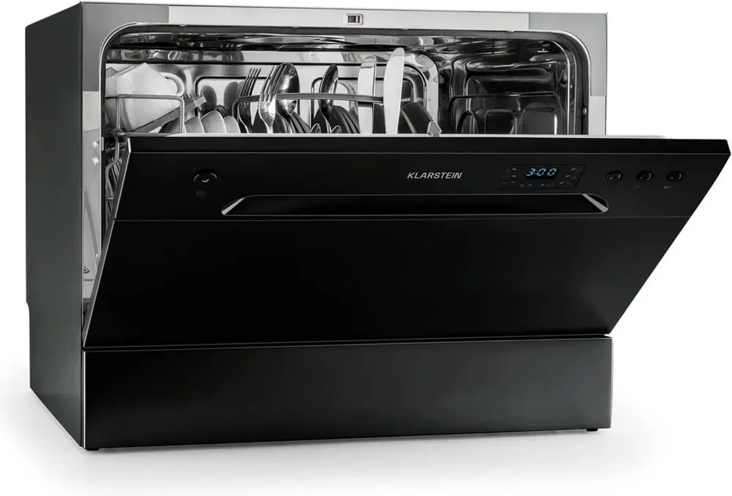 Lave-vaisselle Encastrable Compact Klarstein, 6 Couverts, Silencieux, 6 Programmes, Facile à Installer
