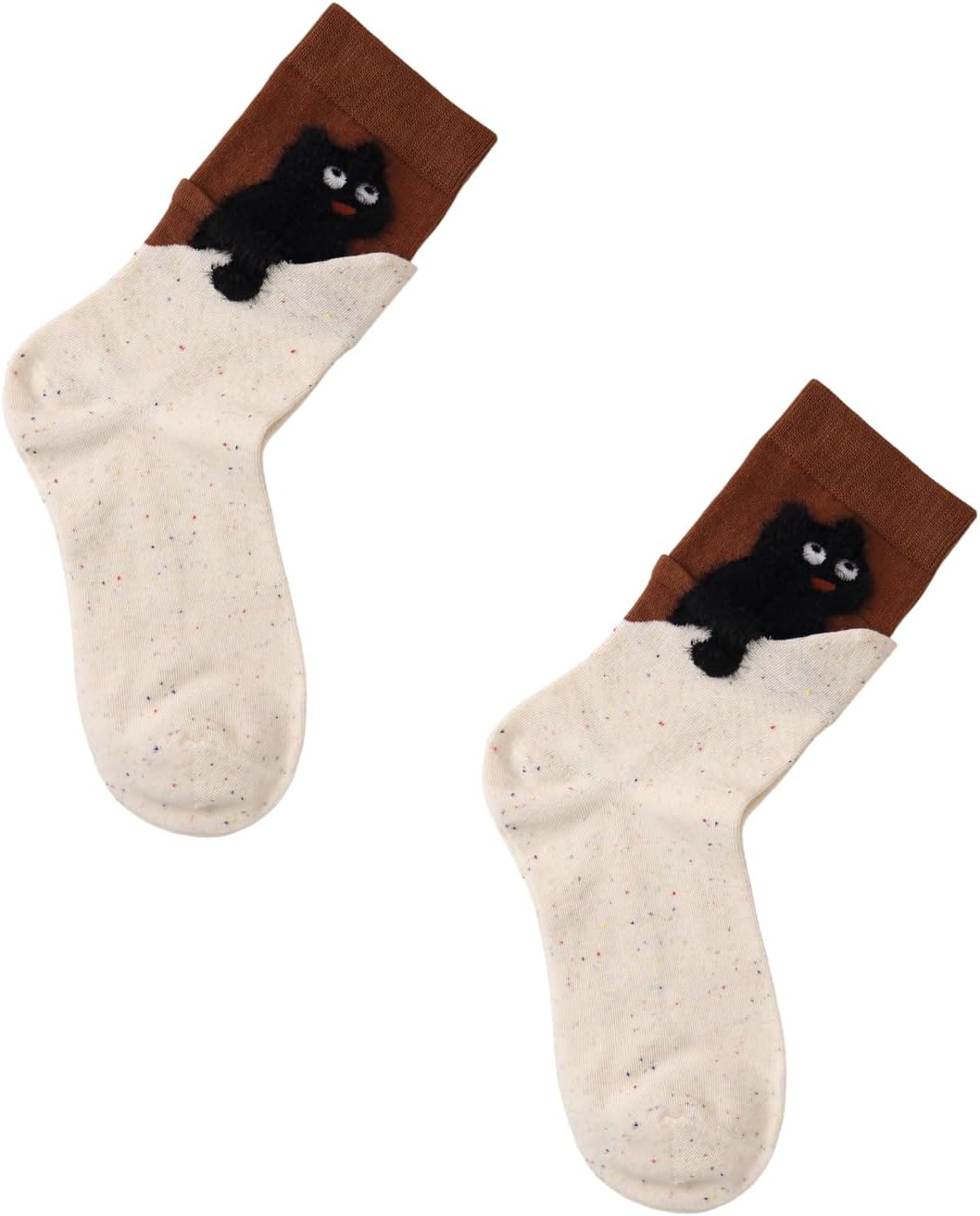 Chaussettes – pour femme, antidérapant, en coton
