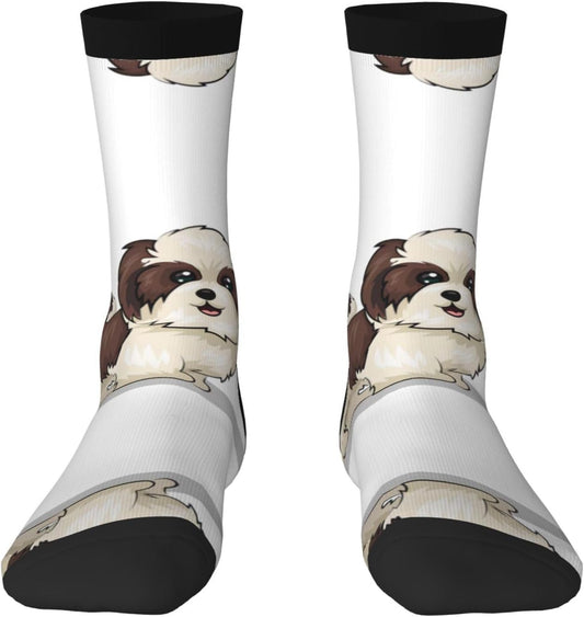 Chaussettes: hauteur mi-mollet, respirant, blanc