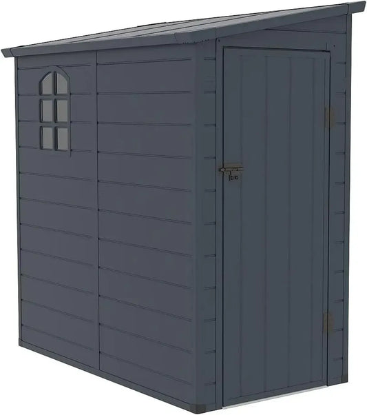 Abri de Jardin en Résine Gris Anthracite 2,09 m² - Modèle Alberto
