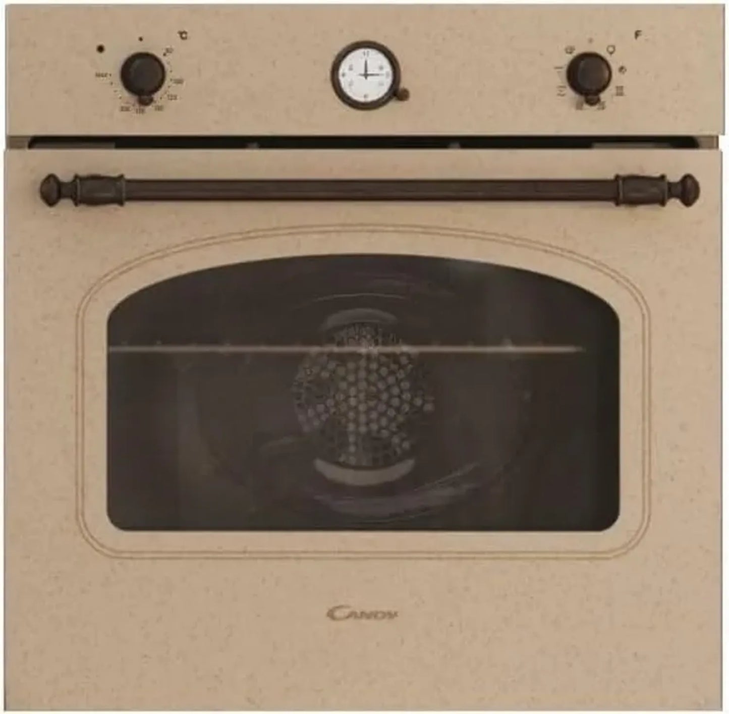 Four encastrable Candy 65L avec fonction pizza et 8 programmes, design rustique, classe A+