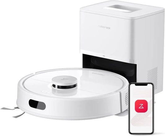 Aspirateur Robot Roborock Q7 L5+ avec Station de Vidange, 8000 Pa, Navigation LiDAR, Pour Animaux et Tapis