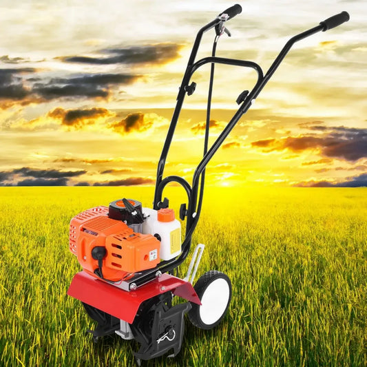 Mini Motoculteur Essence 52cc 2 Temps pour Jardinage