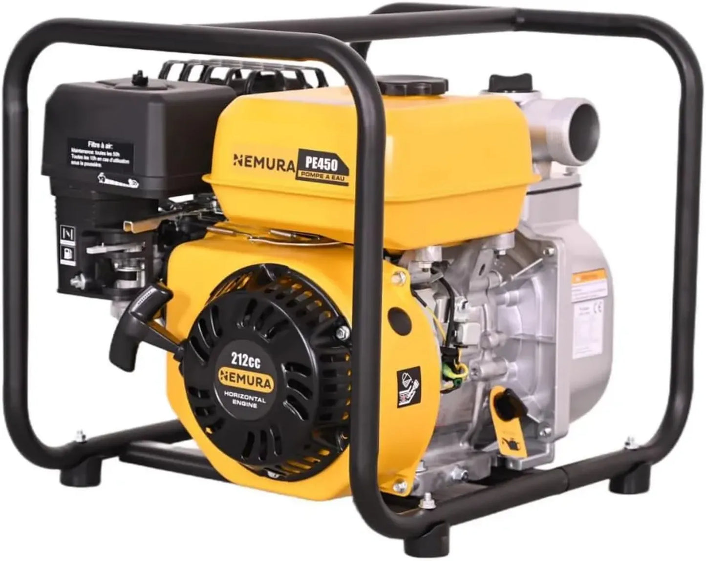 Pompe à Eau Thermique 209cc - Moteur 4 Temps Efficace - Débit de 36 m3/h - Raccord 50 mm - Parfaite pour Jardins et Extérieurs - Marque Française