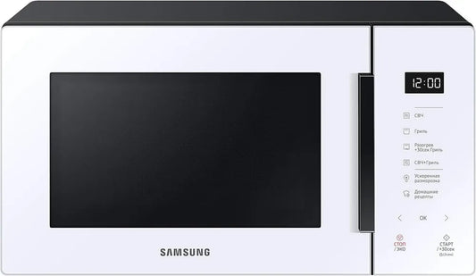 Micro-ondes Samsung 23L, 1100W, Cuisson Auto, Dessert Maison, Design Blanc