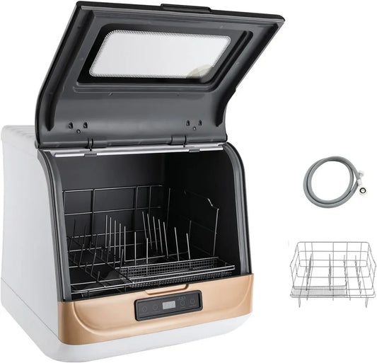 Lave-vaisselle compact portable, 3 modes de lavage, capacité 12-20 pièces