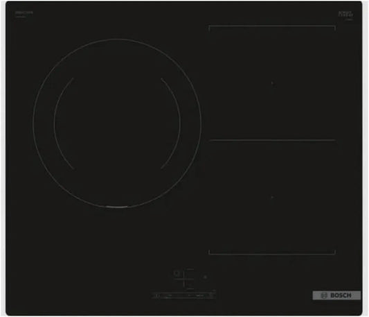 Plaque à Induction Bosch Série 6, 60 cm, 3 Zones, Noir