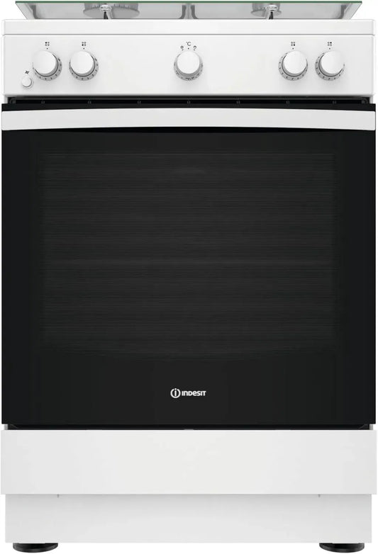 Cuisinière à gaz INDESIT IS67G1KMW/E avec four intégré