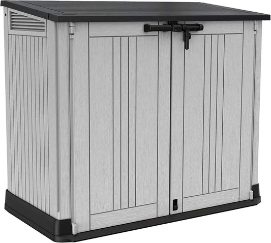Abri de Jardin Keter Nova, 132x71,5x113,5 cm, Gris Clair et Foncé