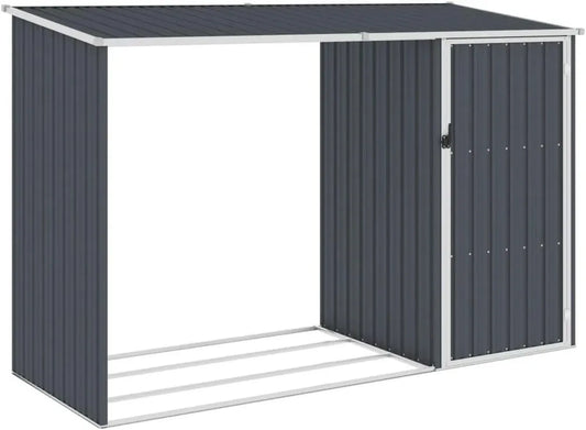 Abri de Jardin en Acier Galvanisé Anthracite 245x98x159 cm